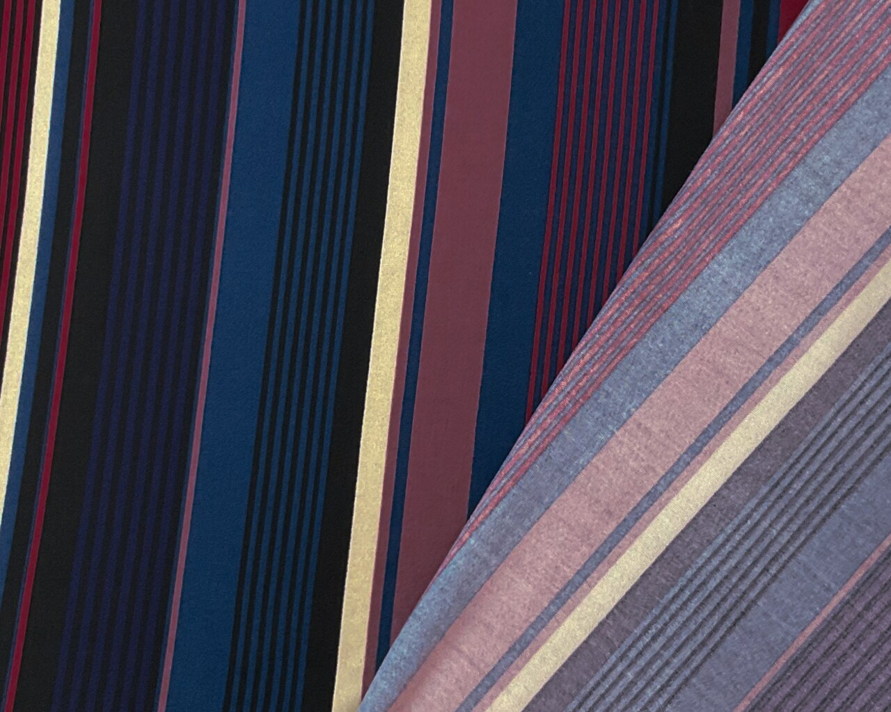 Burgundy Red-Multi Poly Spandex Stretch Stripe Print DB Jersey Knit Fabric By the Yard